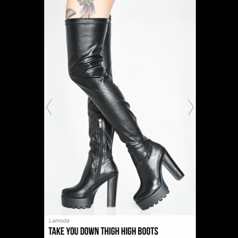 Take You Down Thigh High Boots